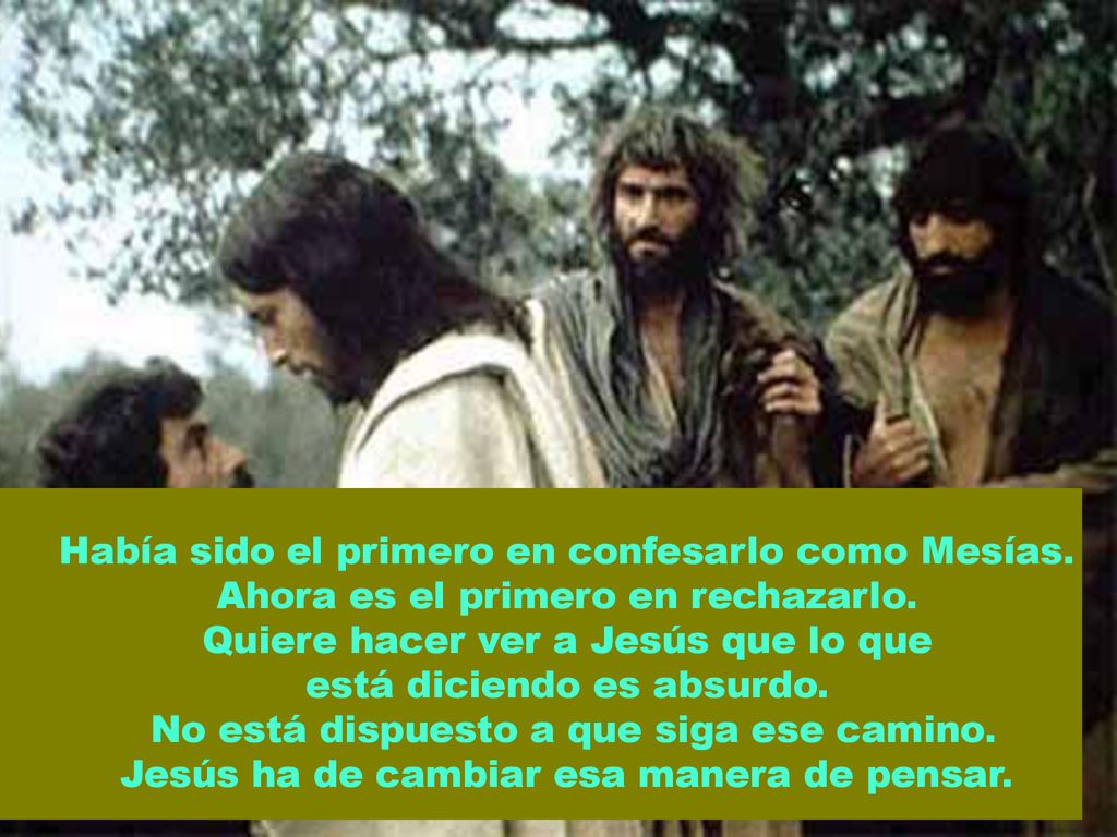Quiere hacer ver a Jesús que lo que está diciendo es absurdo.