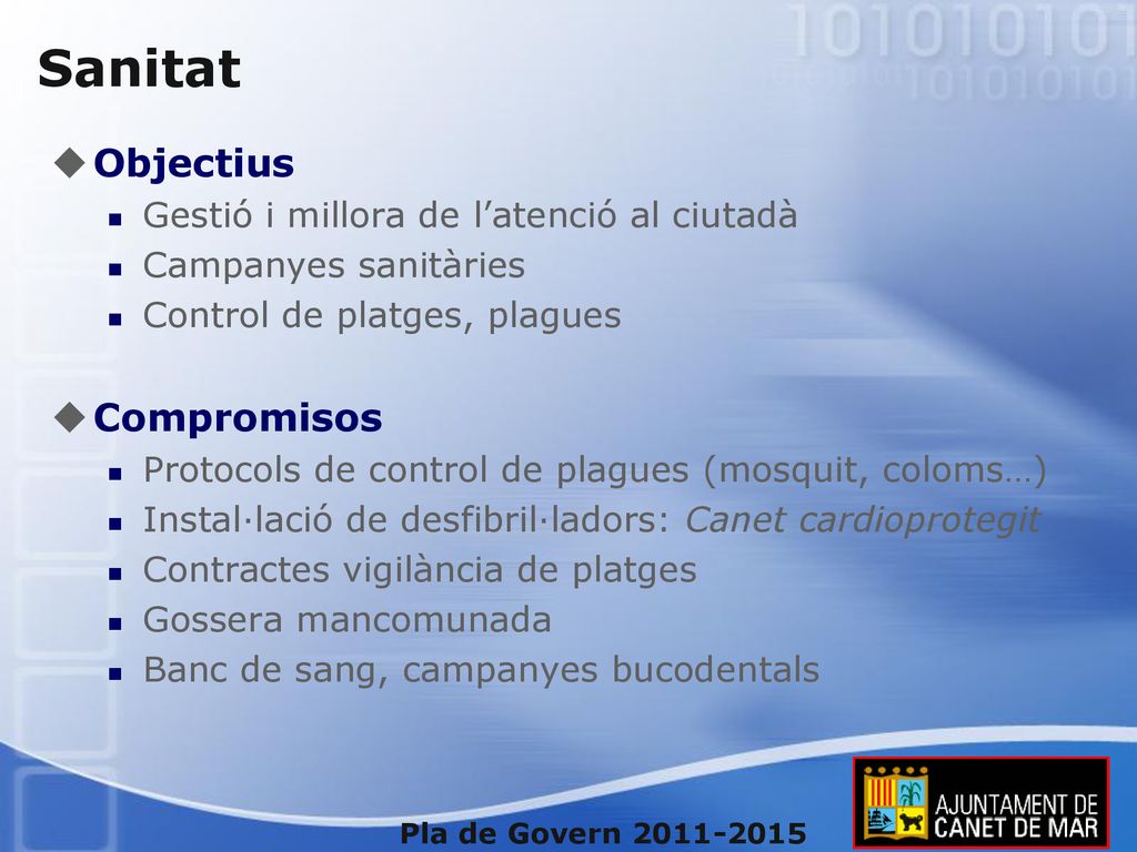 Sanitat Objectius Compromisos Gestió i millora de l’atenció al ciutadà