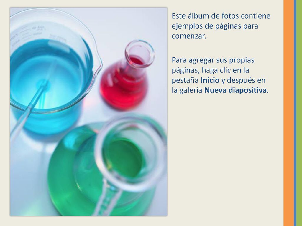 Este álbum de fotos contiene ejemplos de páginas para comenzar.