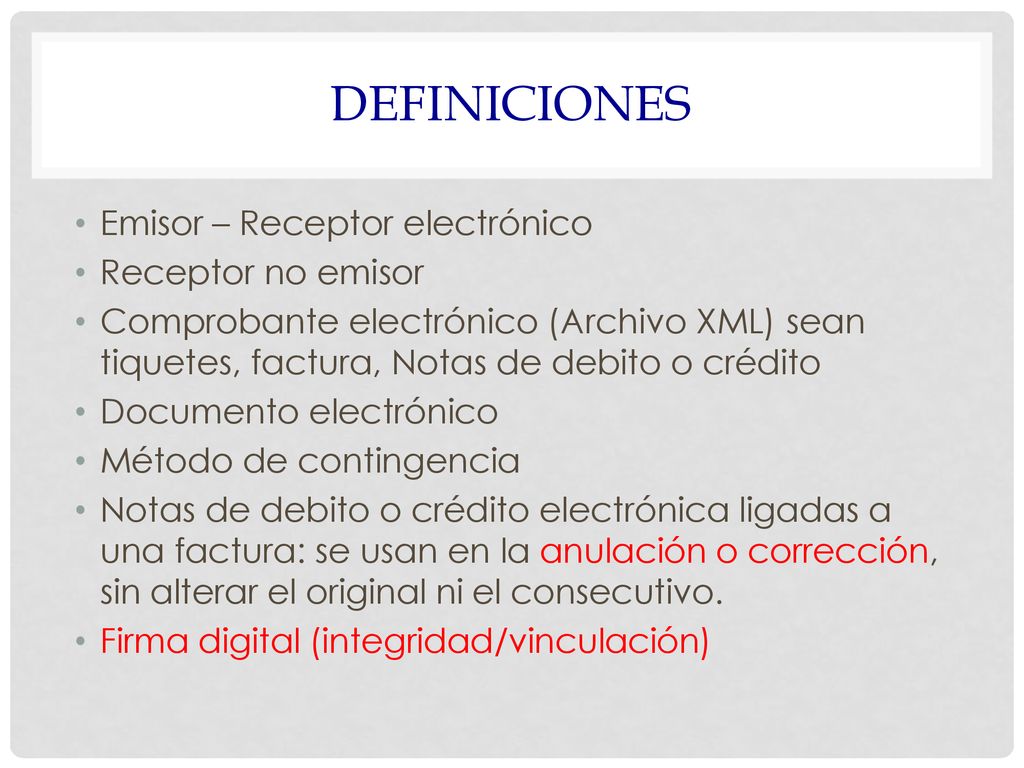 Definiciones Emisor – Receptor electrónico Receptor no emisor