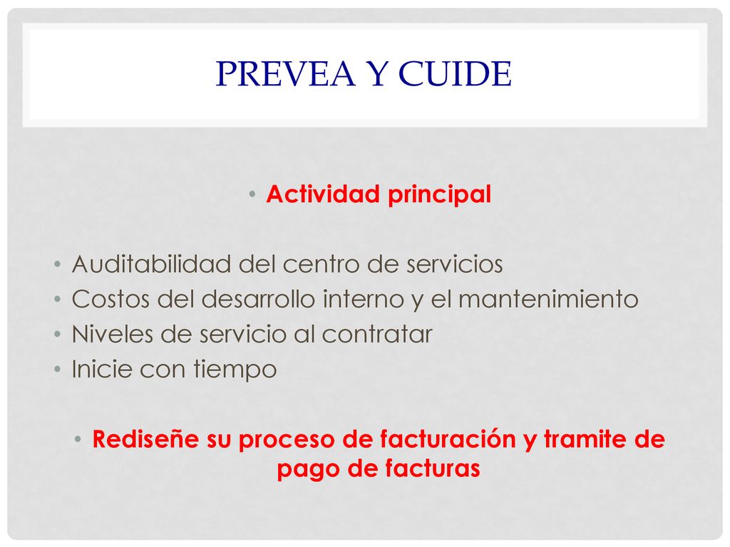 Rediseñe su proceso de facturación y tramite de pago de facturas