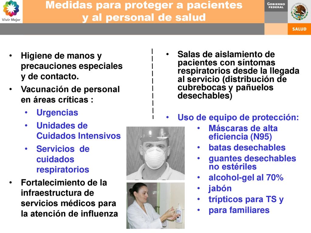Medidas para proteger a pacientes y al personal de salud