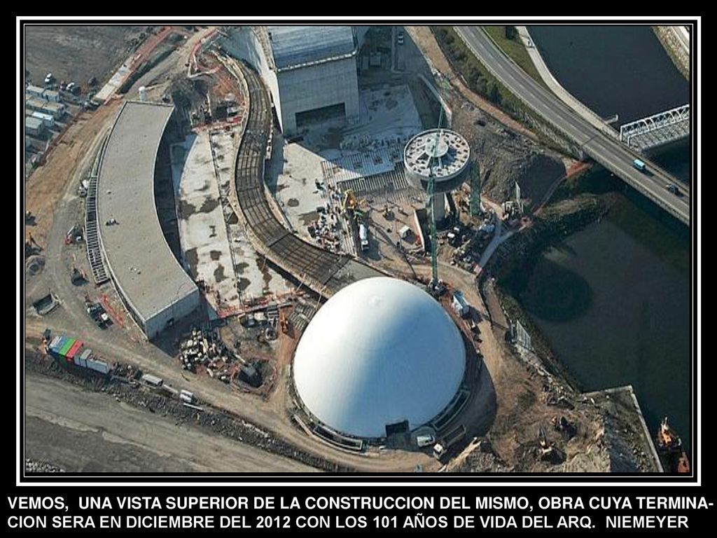 VEMOS, UNA VISTA SUPERIOR DE LA CONSTRUCCION DEL MISMO, OBRA CUYA TERMINA-