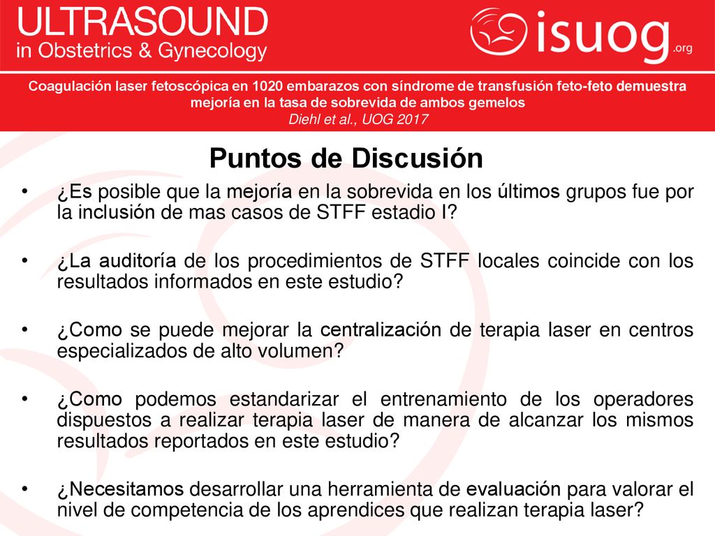 Coagulación laser fetoscópica en 1020 embarazos con síndrome de transfusión feto-feto demuestra mejoría en la tasa de sobrevida de ambos gemelos