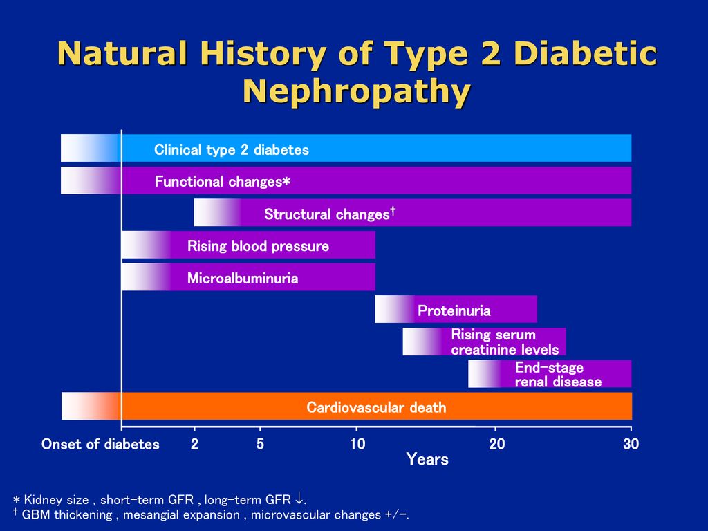Natural History of Type 2 Diabetic Nephropathy