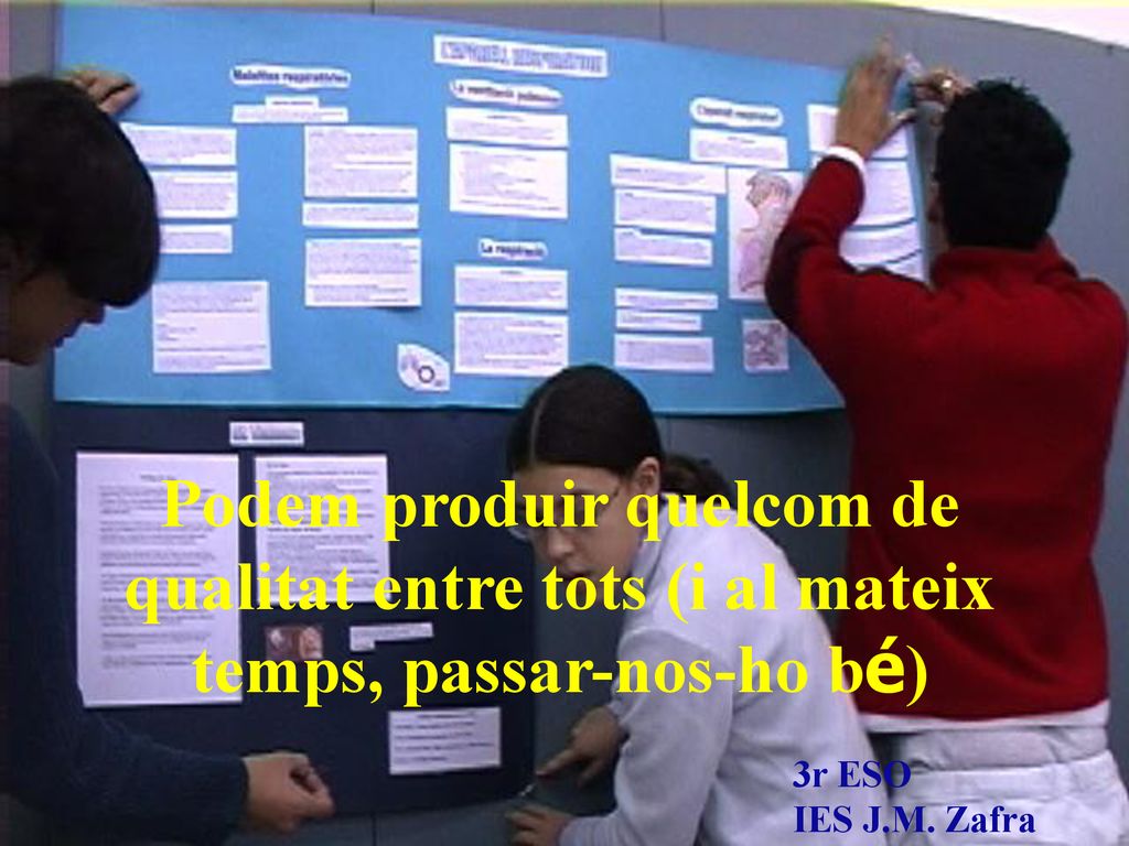 Podem produir quelcom de qualitat entre tots (i al mateix temps, passar-nos-ho bé)