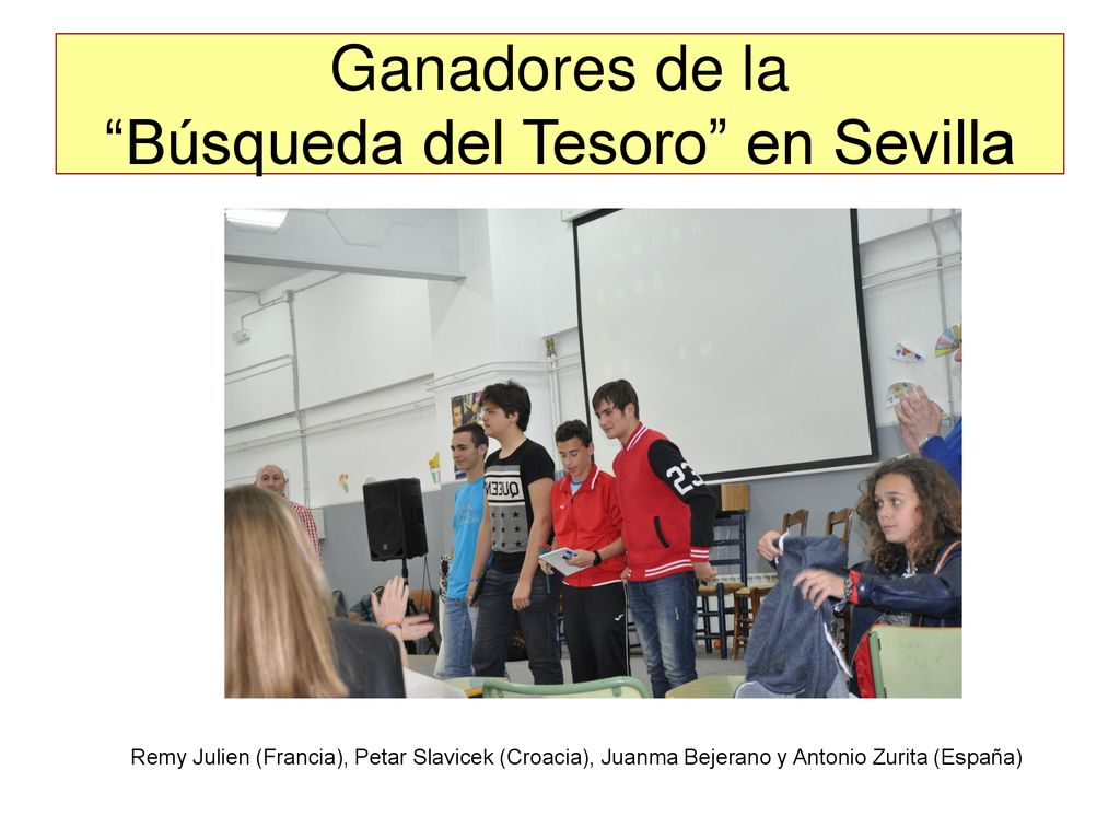 Ganadores de la Búsqueda del Tesoro en Sevilla
