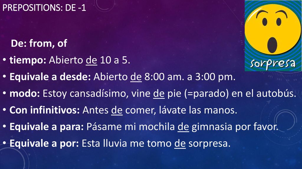Equivale a desde: Abierto de 8:00 am. a 3:00 pm.