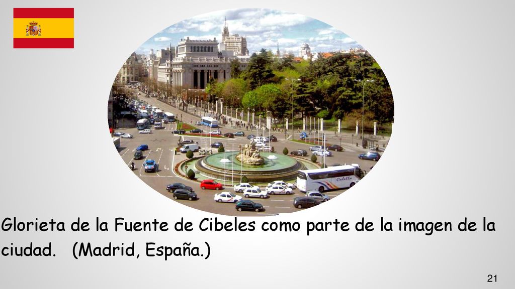 Glorieta de la Fuente de Cibeles como parte de la imagen de la ciudad
