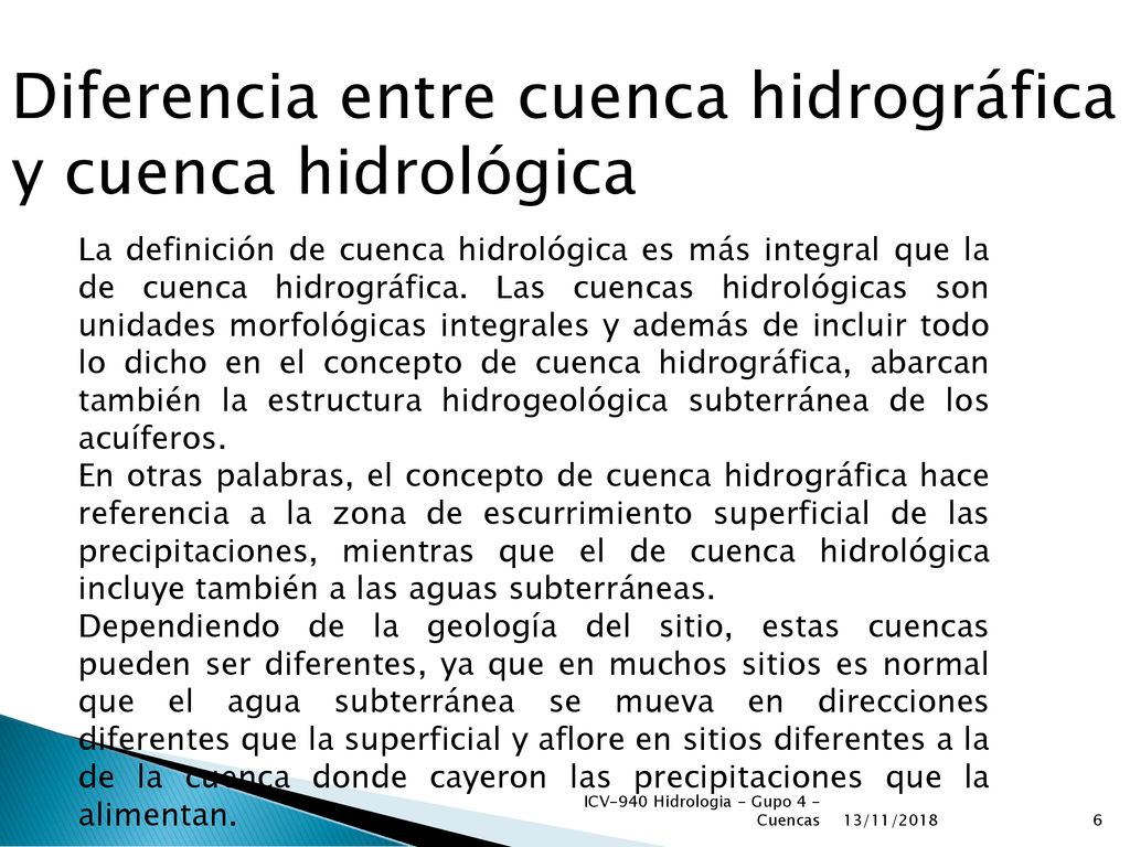 ICV – 940 Hidrología – Grupo 4 –Cuencas - ppt descargar