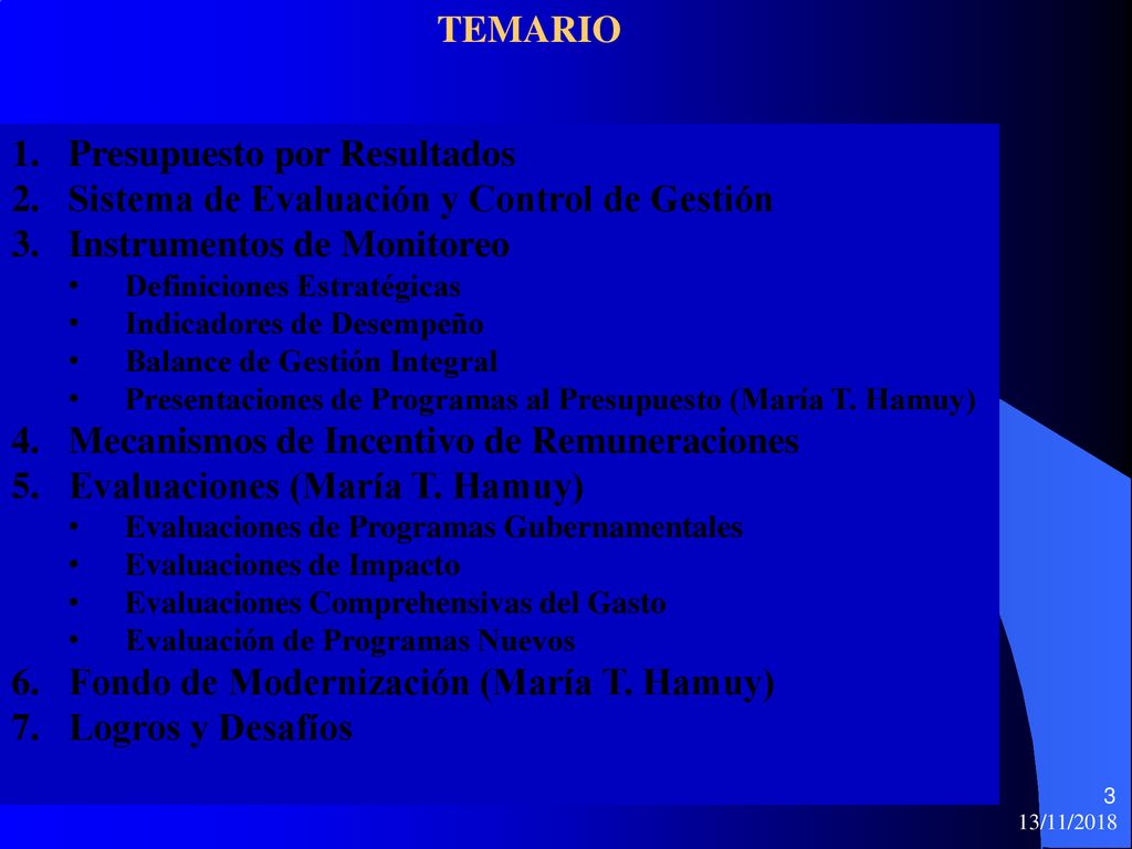 Presupuesto por Resultados Sistema de Evaluación y Control de Gestión
