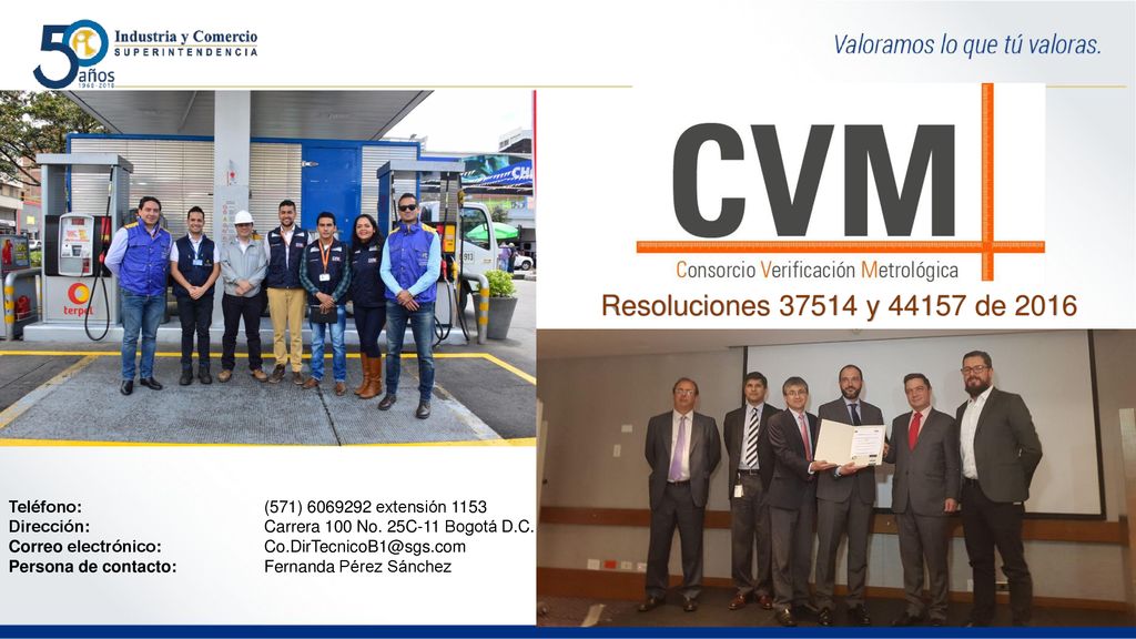 Resoluciones y de 2016 Teléfono: (571) extensión Dirección: Carrera 100 No. 25C-11 Bogotá D.C.