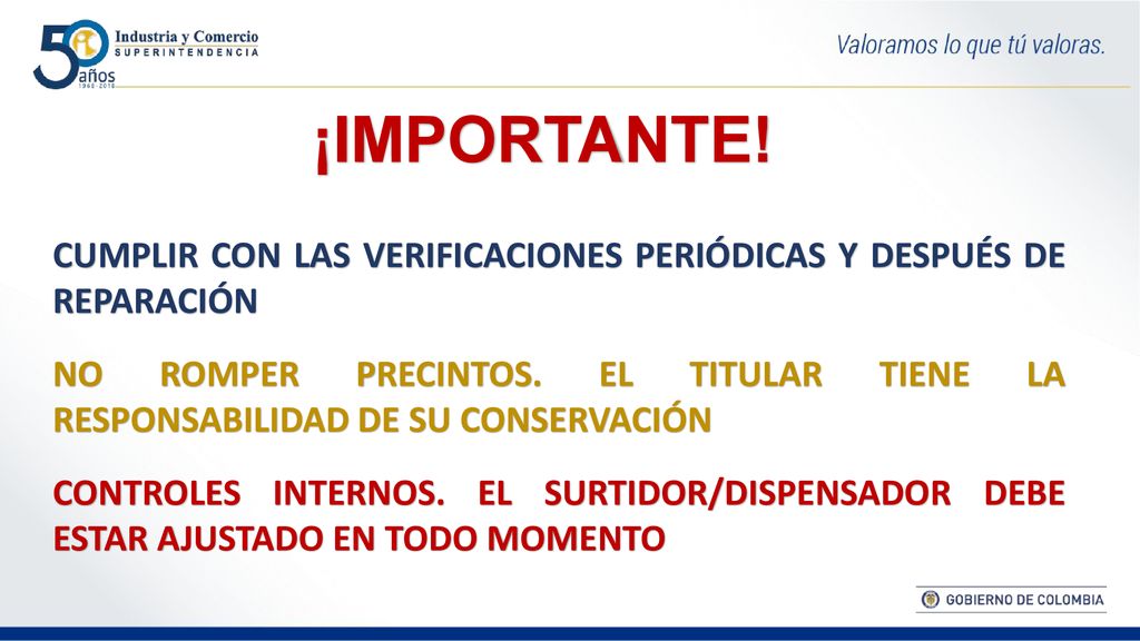 ¡IMPORTANTE! CUMPLIR CON LAS VERIFICACIONES PERIÓDICAS Y DESPUÉS DE REPARACIÓN.