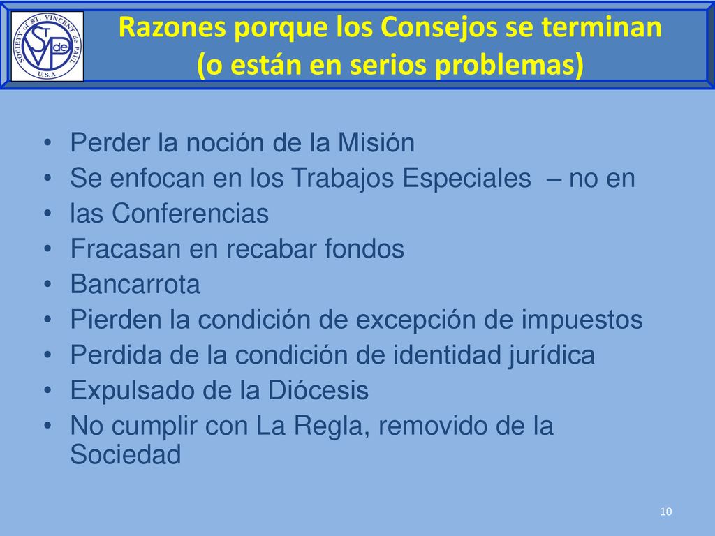 Razones porque los Consejos se terminan (o están en serios problemas)