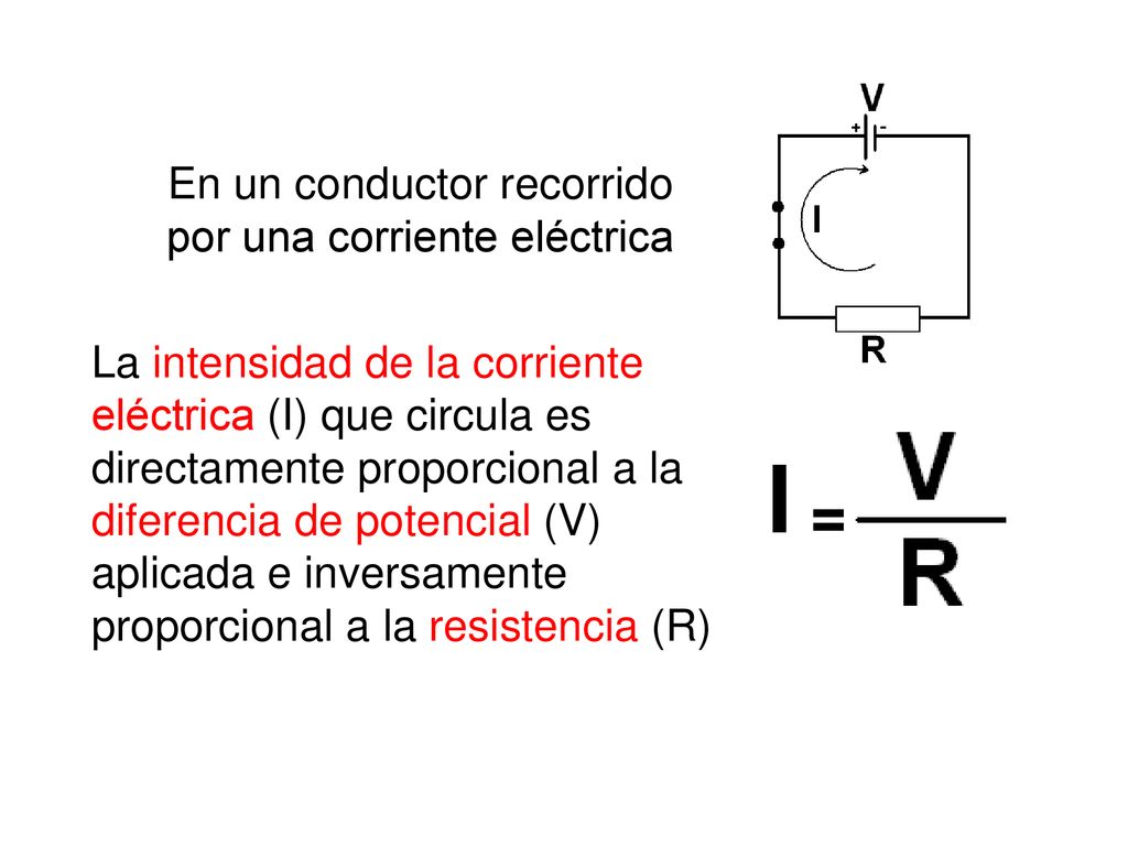 En un conductor recorrido por una corriente eléctrica