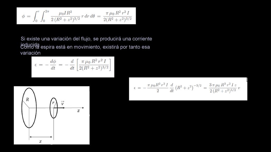 Si existe una variación del flujo, se producirá una corriente inducida
