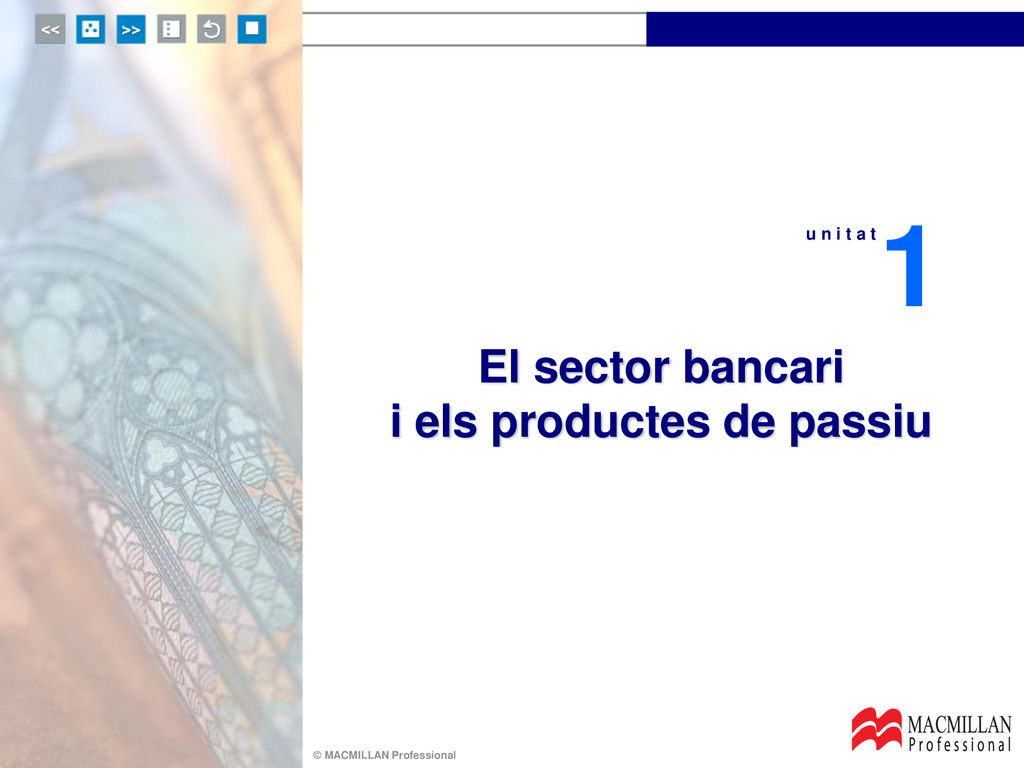 El sector bancari i els productes de passiu