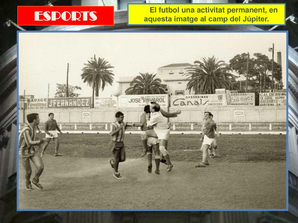 El futbol una activitat permanent, en aquesta imatge al camp del Júpiter.