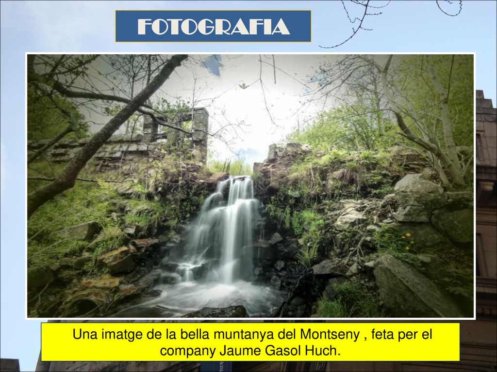 FOTOGRAFIA Una imatge de la bella muntanya del Montseny , feta per el company Jaume Gasol Huch.