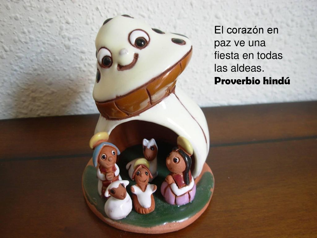 El corazón en paz ve una fiesta en todas las aldeas.