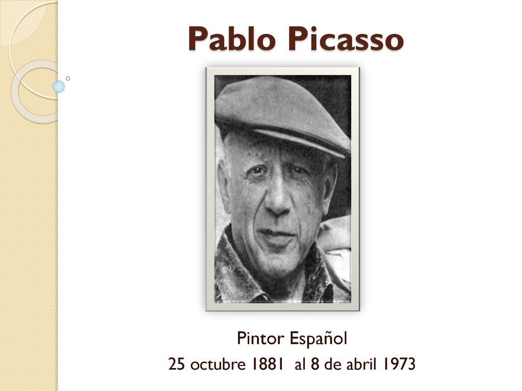 Pintor Español 25 octubre 1881 al 8 de abril 1973