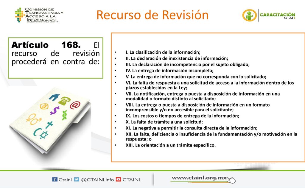 Recurso de Revisión I. La clasificación de la información; II. La declaración de inexistencia de información;