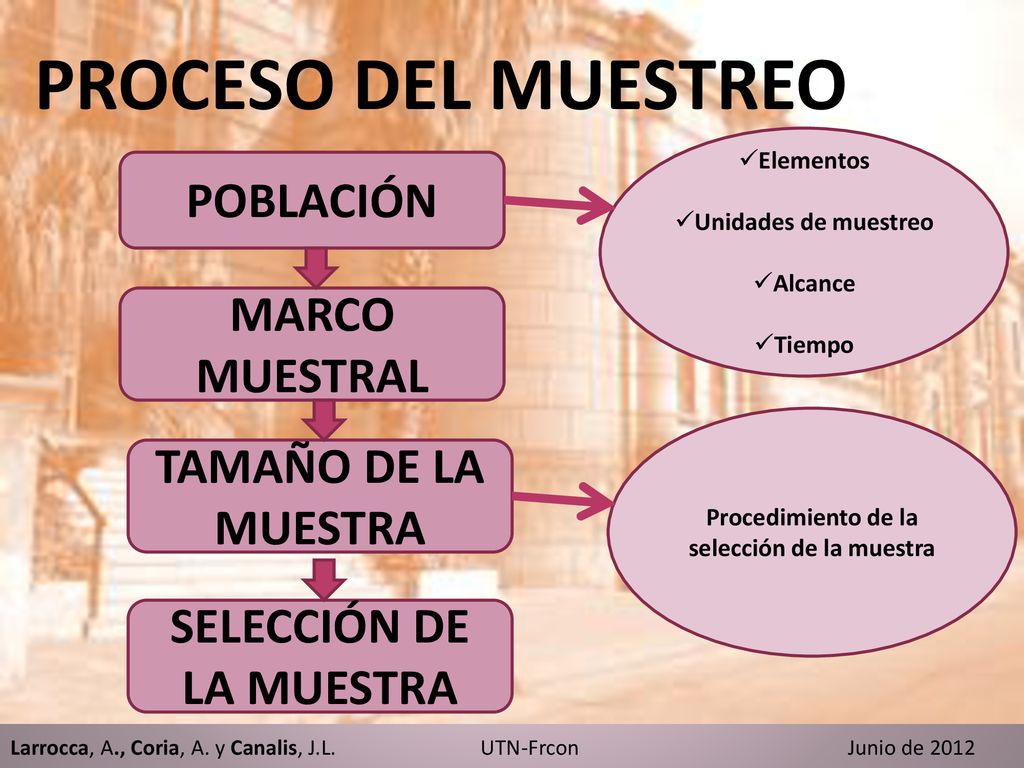 Procedimiento de la selección de la muestra SELECCIÓN DE LA MUESTRA
