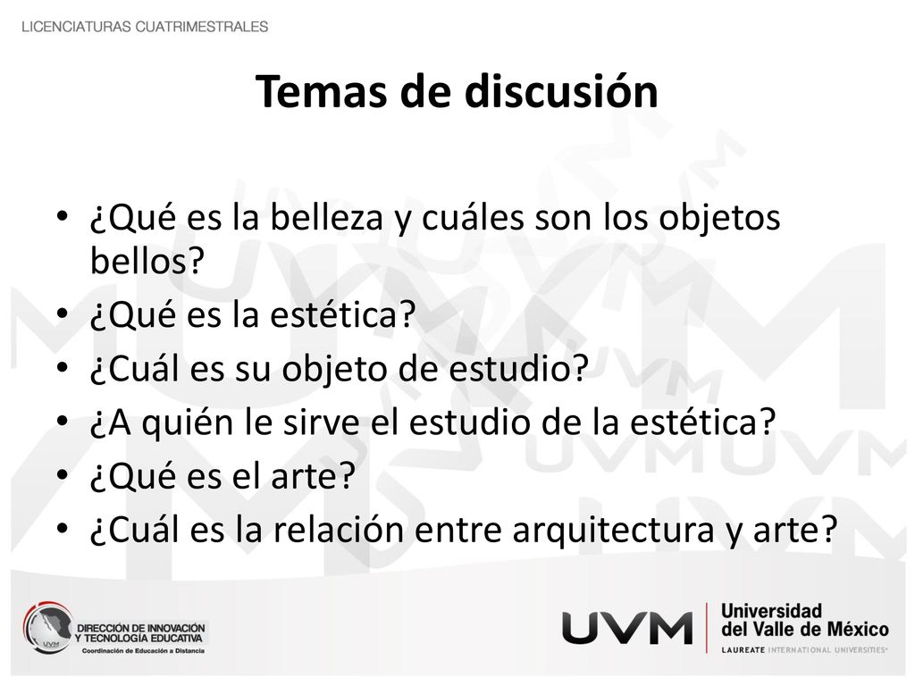 Temas de discusión ¿Qué es la belleza y cuáles son los objetos bellos