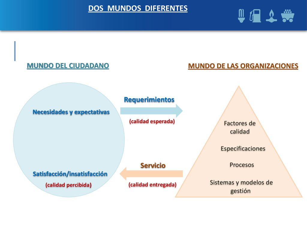 DOS MUNDOS DIFERENTES MUNDO DEL CIUDADANO MUNDO DE LAS ORGANIZACIONES