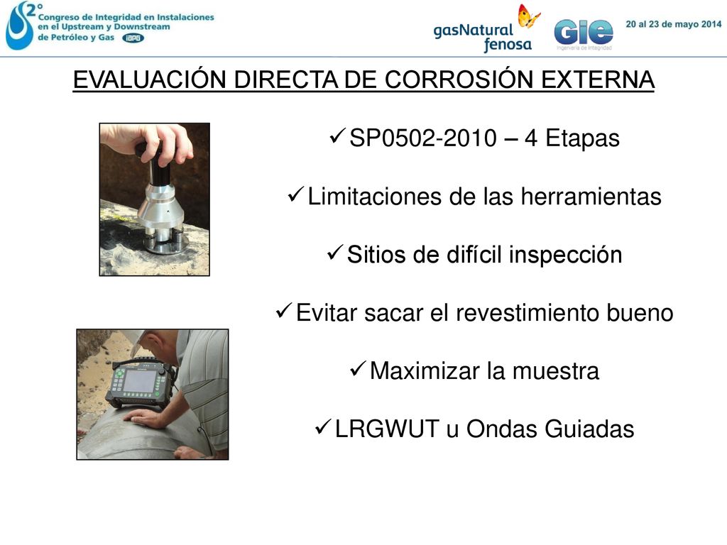 EVALUACIÓN DIRECTA DE CORROSIÓN EXTERNA SP – 4 Etapas