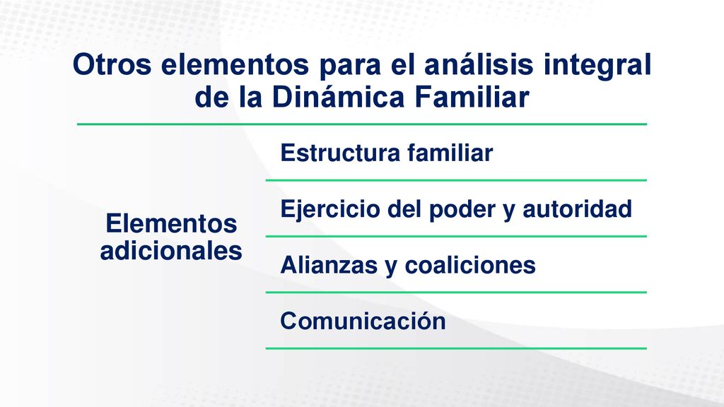 Otros elementos para el análisis integral de la Dinámica Familiar