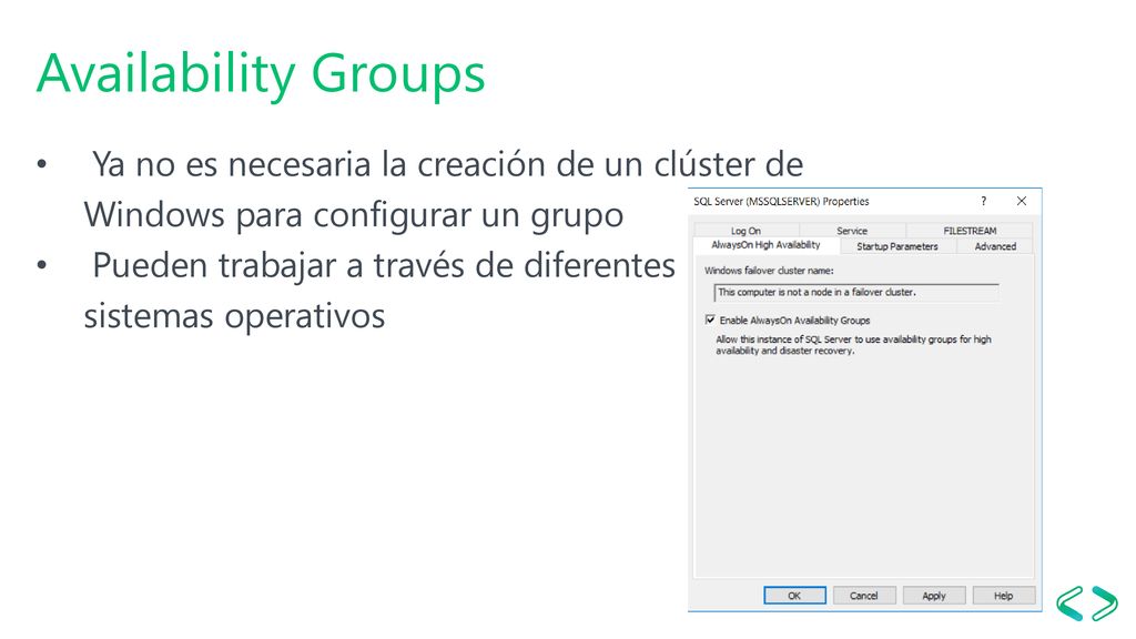 Availability Groups Ya no es necesaria la creación de un clúster de