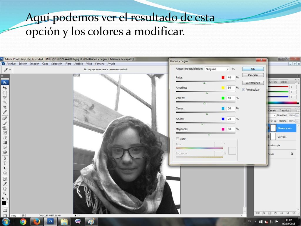 Aquí podemos ver el resultado de esta opción y los colores a modificar.
