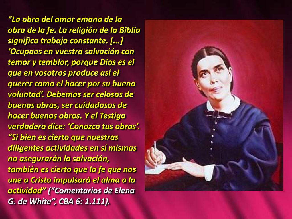 La obra del amor emana de la obra de la fe