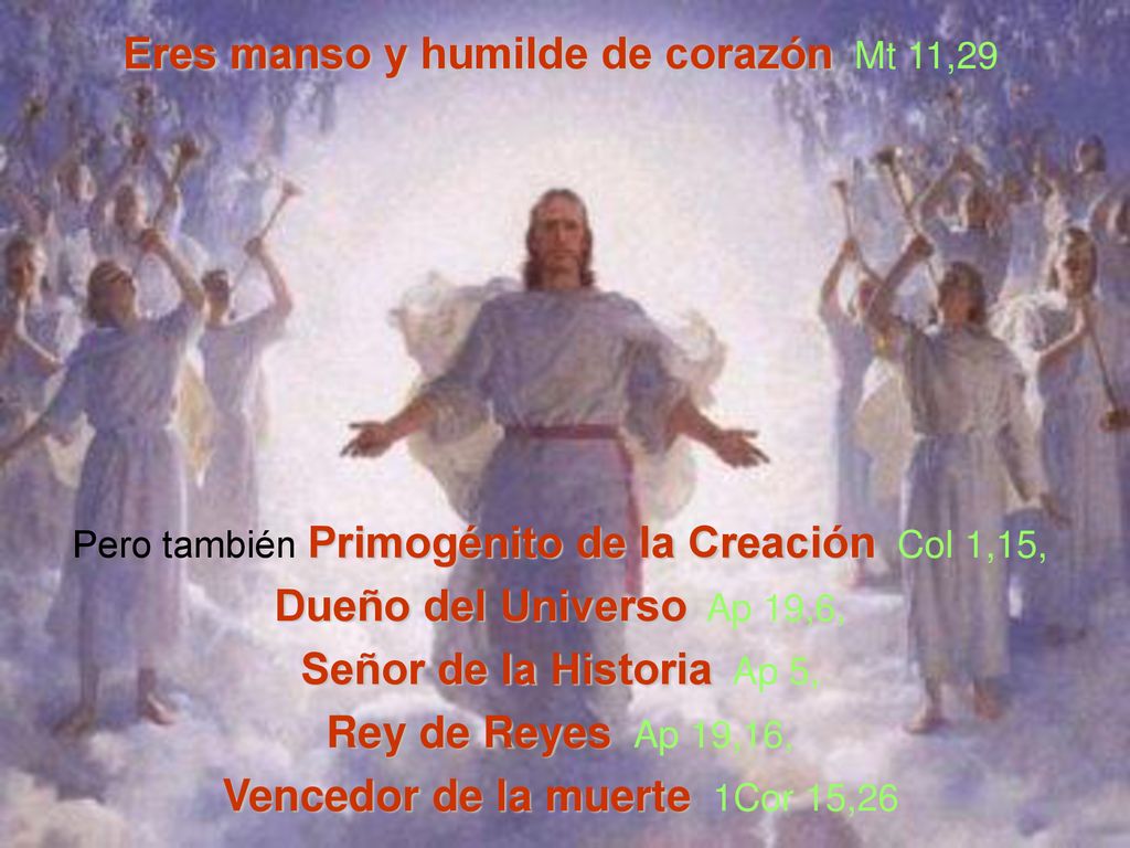 Eres manso y humilde de corazón Mt 11,29