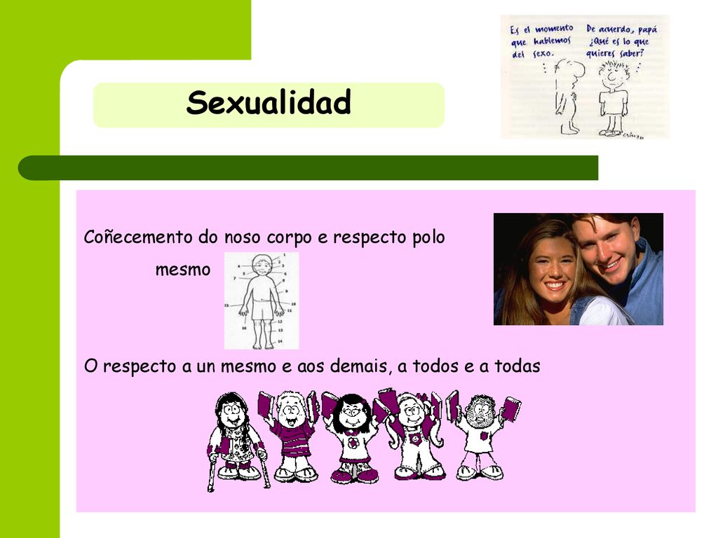 Sexualidad Coñecemento do noso corpo e respecto polo mesmo