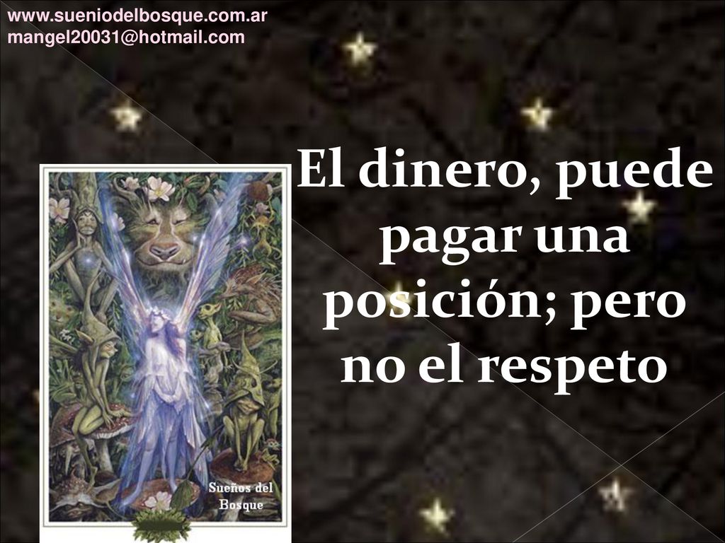 El dinero, puede pagar una posición; pero no el respeto
