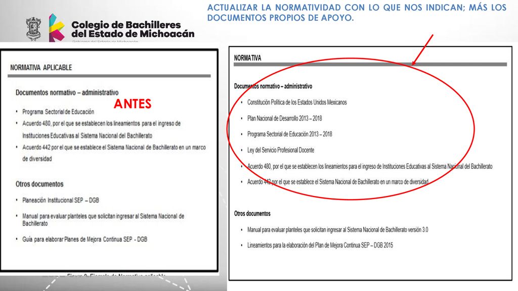 ACTUALIZAR LA NORMATIVIDAD CON LO QUE NOS INDICAN; MÁS LOS DOCUMENTOS PROPIOS DE APOYO.
