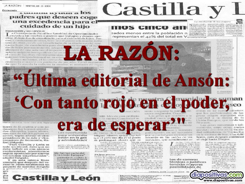LA RAZÓN: Última editorial de Ansón: ‘Con tanto rojo en el poder, era de esperar’
