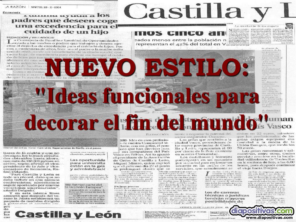 NUEVO ESTILO: Ideas funcionales para decorar el fin del mundo