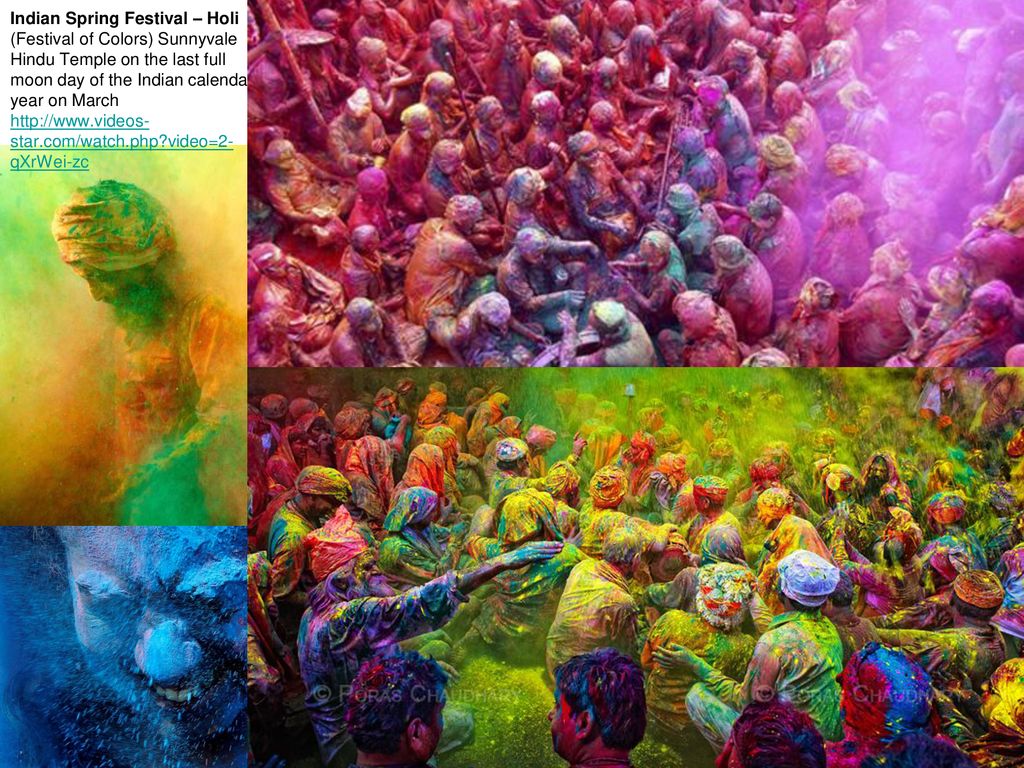 Indian Spring Festival – Holi (Festival of Colors) Sunnyvale Hindu Temple on the last full moon day of the Indian calendar year on March   video=2-qXrWei-zc