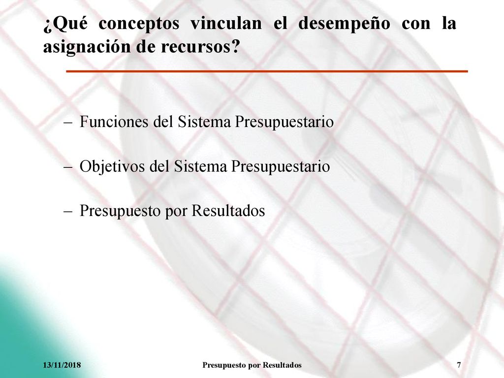¿Qué conceptos vinculan el desempeño con la asignación de recursos
