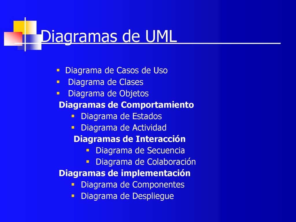 Diagramas de UML Diagrama de Casos de Uso Diagrama de Clases