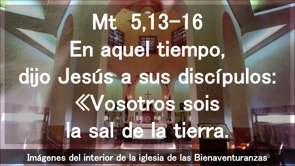 Imágenes del interior de la iglesia de las Bienaventuranzas
