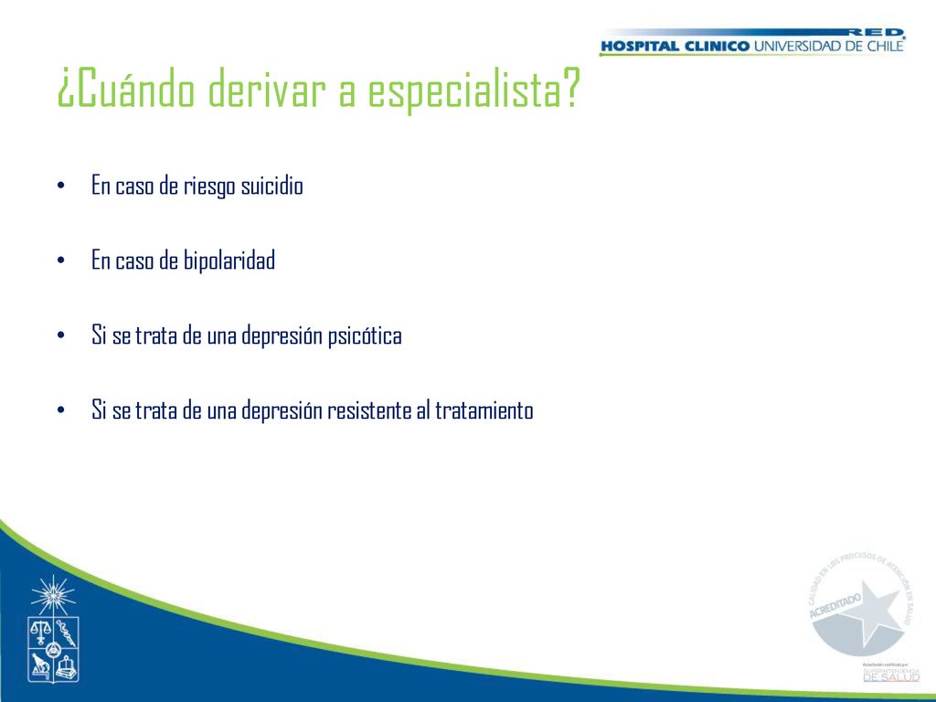 ¿Cuándo derivar a especialista