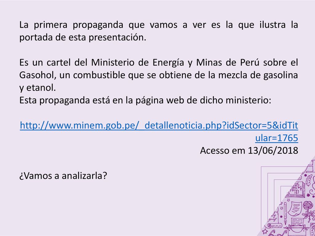 La primera propaganda que vamos a ver es la que ilustra la portada de esta presentación.