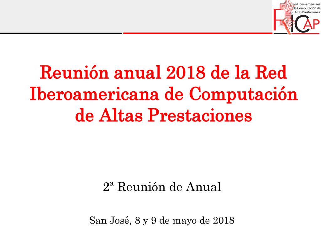2ª Reunión de Anual San José, 8 y 9 de mayo de 2018