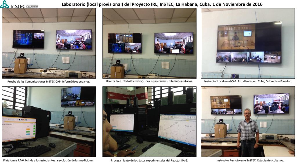 Laboratorio (local provisional) del Proyecto IRL, InSTEC, La Habana, Cuba, 1 de Noviembre de 2016