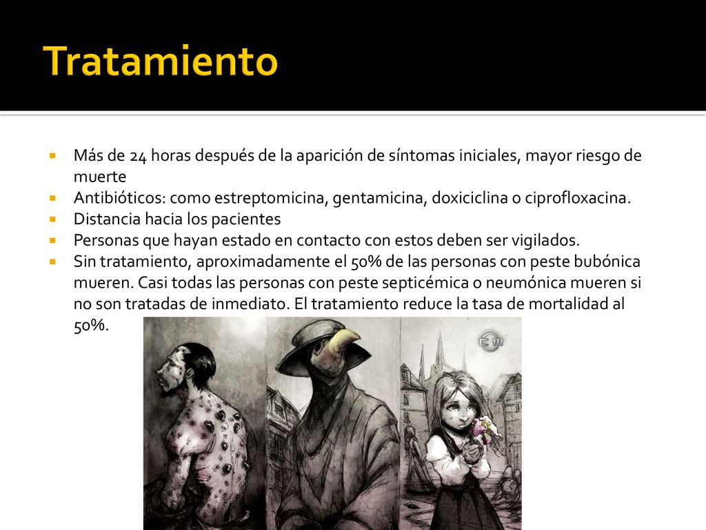 Tratamiento Más de 24 horas después de la aparición de síntomas iniciales, mayor riesgo de muerte.
