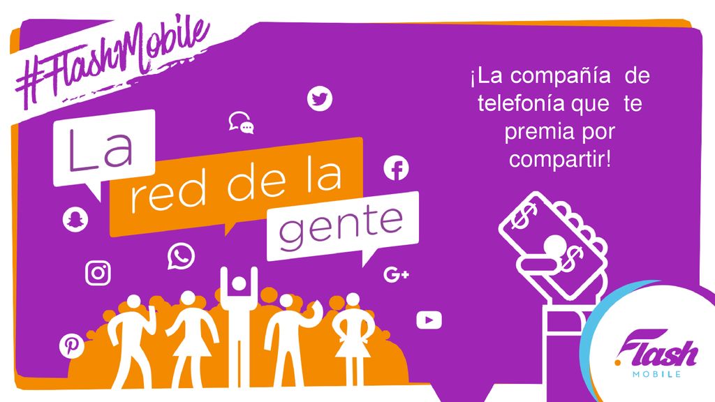 ¡La compañía de telefonía que te premia por compartir!